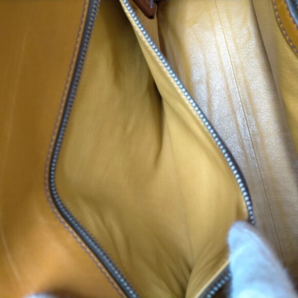 Authentic Prada Brown Leather Hand Bag mn420-121425 - Picture 14 of 16